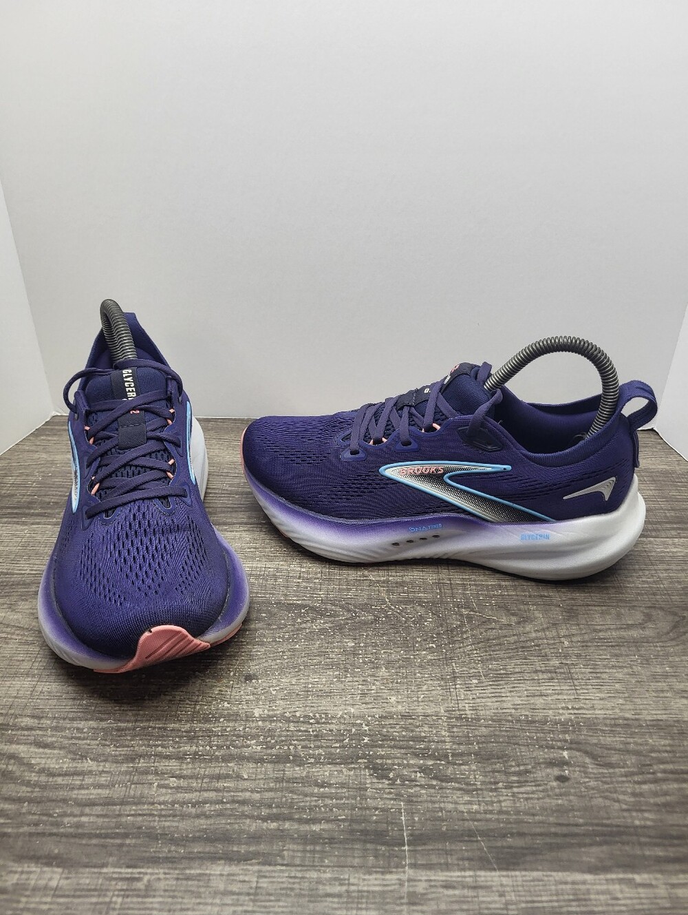 Brooks Glycerin 22 Blue Ribbon/Peacoat/Dianthus Women's Size 6.5 Running Shoes 2
